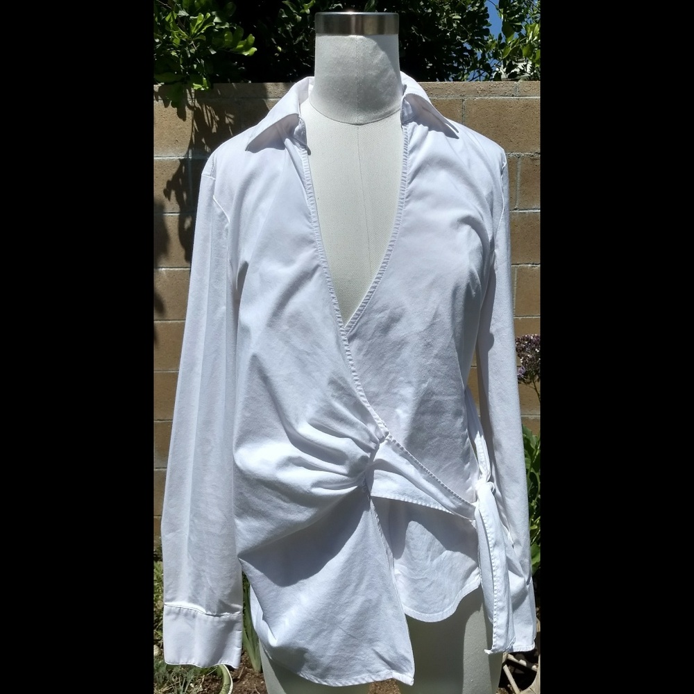 Express Design Studio low-cut kimono-style shirt